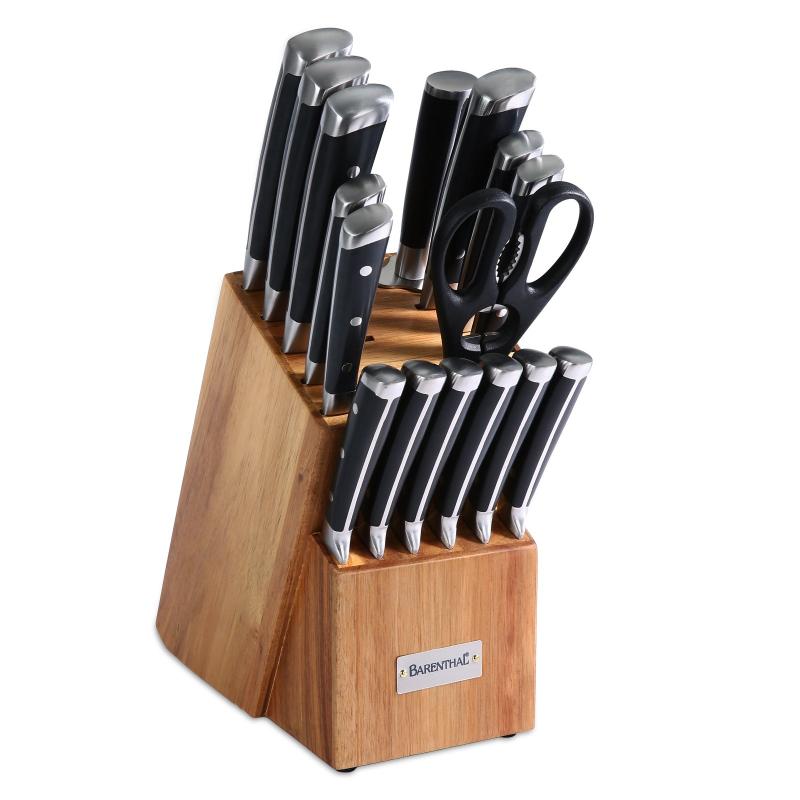 Barenthal Knife Set with Block and Sharpener-17pcs