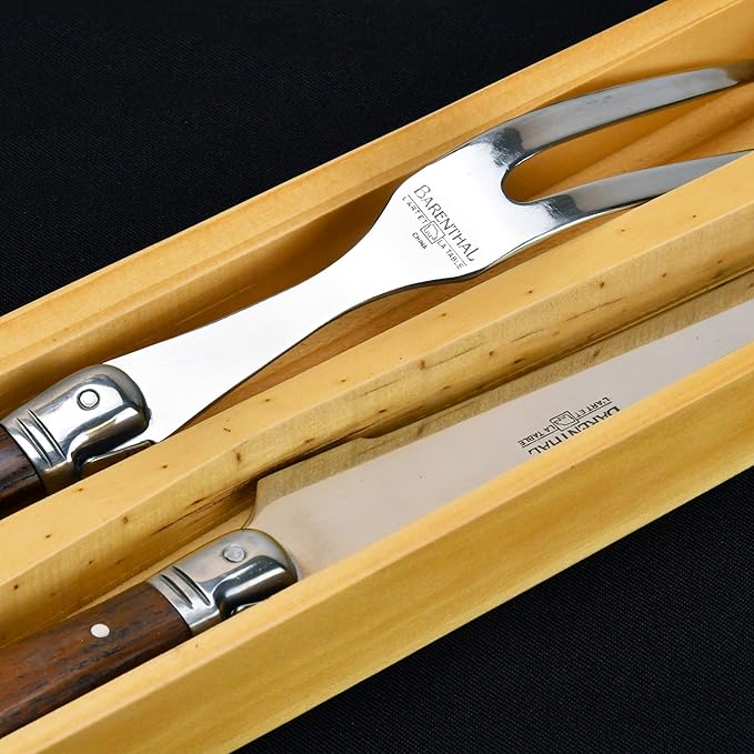 2PCS- 18/10 Stainless Steel Carving Fork and Knife Set